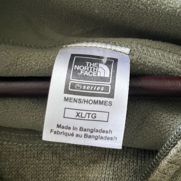 The North Face Mens Large Green Wool Blend Sweater 1/4 Zip High Neck Pullover XL - Picture 6 of 7